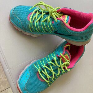 Nike Flex Trail 2  Sz 10 Women Teal/Lime